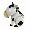 Flash Sale ⌛ RK Brand Alpine Sitting White Metal Cow Décor - IPS432HH - Garden Accessories 🤩