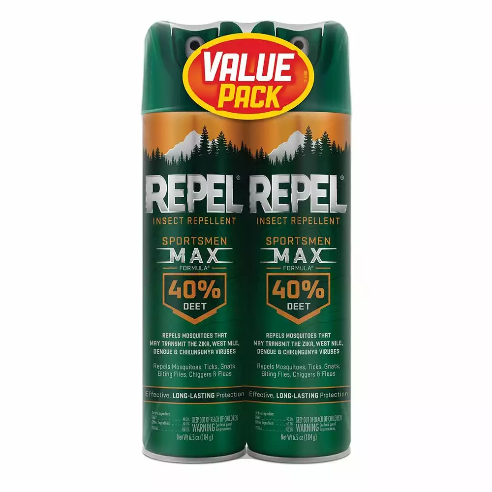 Promo π Cutter Repel Aerosol Insect Repellent Sportsmen Max Formula 40% Deet, 6.5 oz. Twin Pack - HG-33802 - Insecticides π