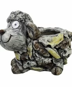 Cheap 🎁 Alpine Solar Sheep Planter - QWR1140SLR - Decorative Planters 👍