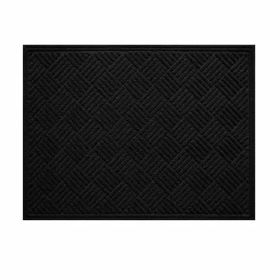 Budget π Multy Home 3' x 4' Contoured Black Indoor/Outdoor Rectangular Door Mat - MT1005253US - Rugs π₯°