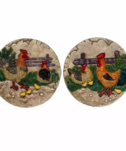 Brand new 🔥 RK Brand Alpine 10" Rooster Farm Stepping Stone - WQA1448ABB - Garden Accessories 🤩