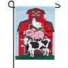 Discount 🔥 Evergreen Stacked Farm Animals Garden Applique Flag - 168887 - Garden Flags 👍