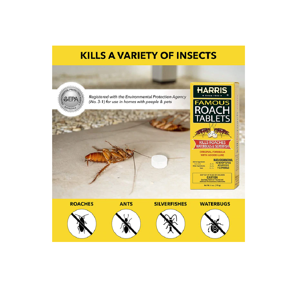 Hot Sale π€© PF Harris Famous Roach Tablets, 6oz - HRT-6 - Bug Candles & Zappers π - Image 5