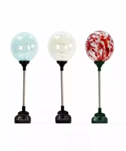 Outlet 🤩 RK Brand Alpine Solar Splatter Glass Ball LED Stake -Assorted HTO172ABB - Garden Accessories ✔️