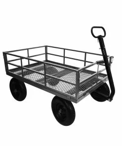 Discount ⌛ Maple Ridge 1,500 lb. Steel Garden Cart - 20320701010 - Carts & Wheelbarrows 🔥