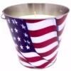 Outlet ✔️ Ambia American Flag Design Citronella Bucket - AY71-33085 - Bug Candles & Zappers 😀