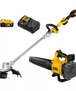 Discount 🔔 DeWalt 20V MAX* XR® Brushless 14" Cordless Folding String Trimmer and Handheld Blower Combo Kit - DCKO222M1 - String Trimmers ✔️