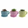 Discount 😉 Alpine Colorful Teacup Flower Pot Planter - Assorted KGD326ABB - Decorative Planters 🤩