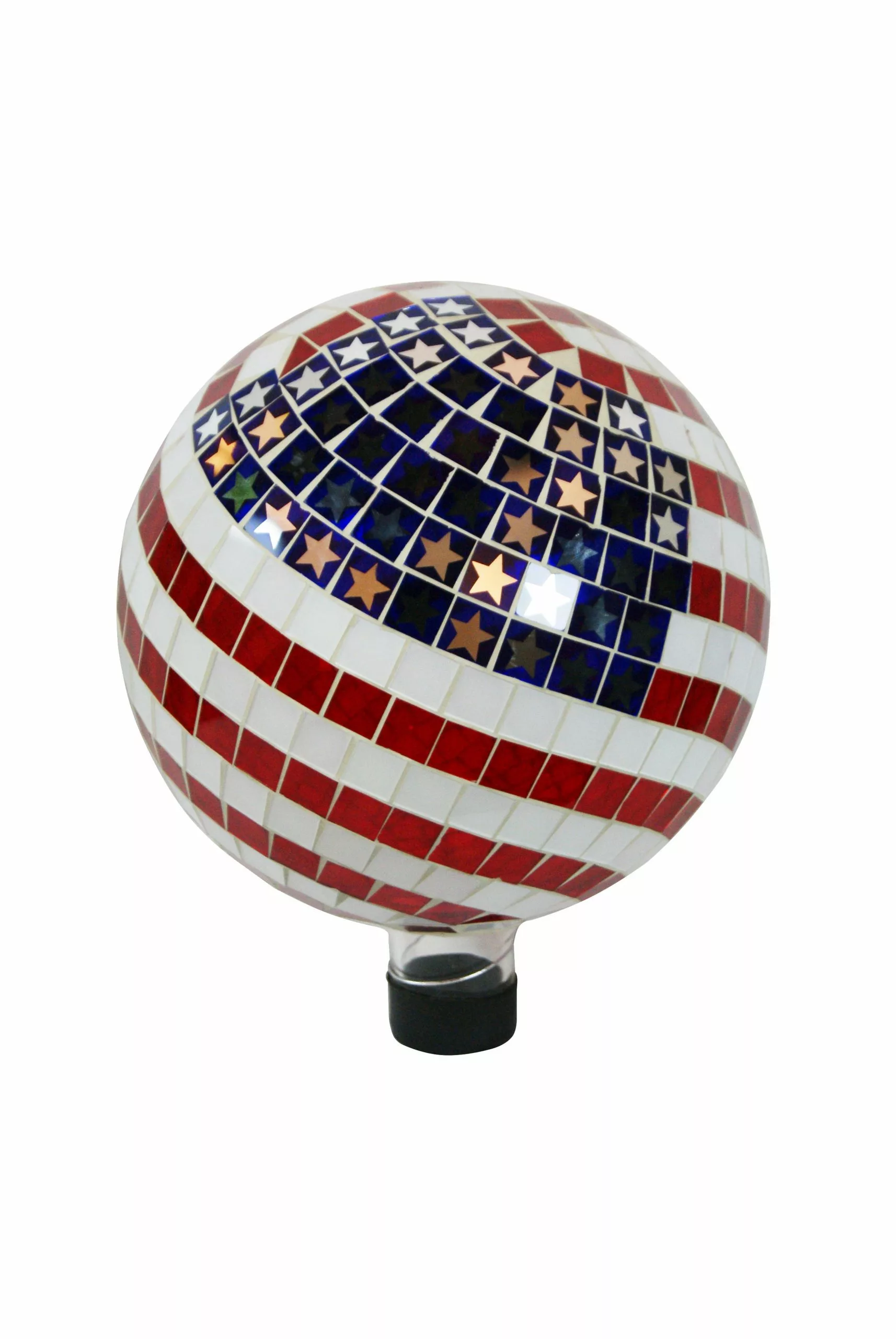 Budget β€οΈ Alpine American Flag Mosaic Gazing Globe GRS688 - Garden Accessories π₯°