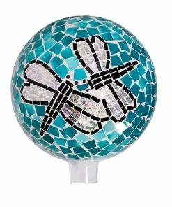 Deals 🛒 Alpine 10" Mosaic Dragonfly Duo Gazing Globe - HMD194 - Garden Accessories 🥰