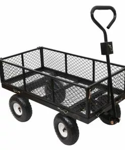 Promo 🎉 Maple Ridge 1,000 lb. Capacity Steel Garden Cart - 20320700810 - Carts & Wheelbarrows 🌟