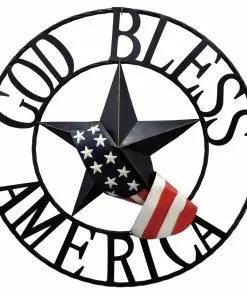 Cheap ❤️ Backyard Expressions God Bless America Wall Hanging 906783 - Patio Accessories 🔔