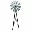 New 😍 Alpine Bronze And Silver Mini Windmill - JUM368 - Garden Accessories ⌛