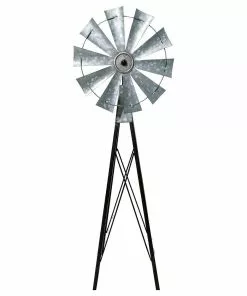New π Alpine Bronze And Silver Mini Windmill - JUM368 - Garden Accessories β