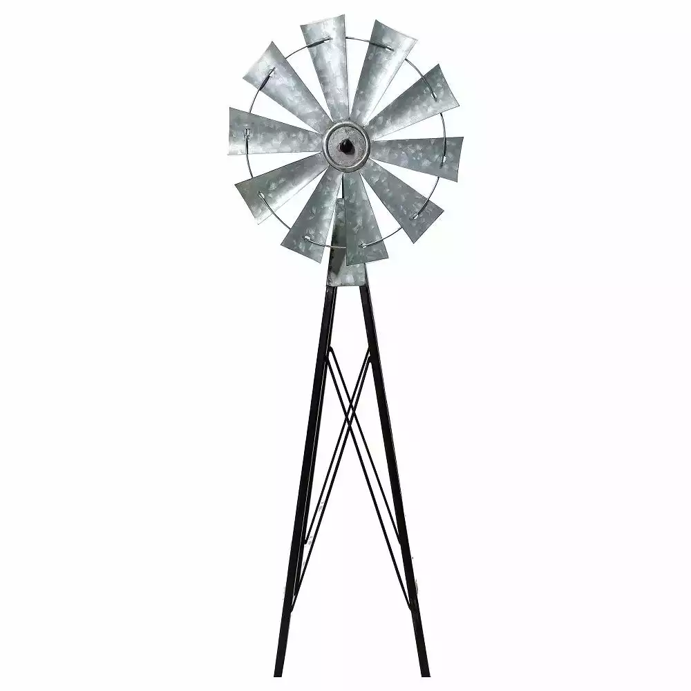 New π Alpine Bronze And Silver Mini Windmill - JUM368 - Garden Accessories β