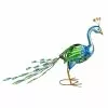 Hot Sale ✔️ Alpine Solar Garden Peacock Décor with LED Light - SLL2266SLR-HH - Lighting, Torches & Firepits 😍