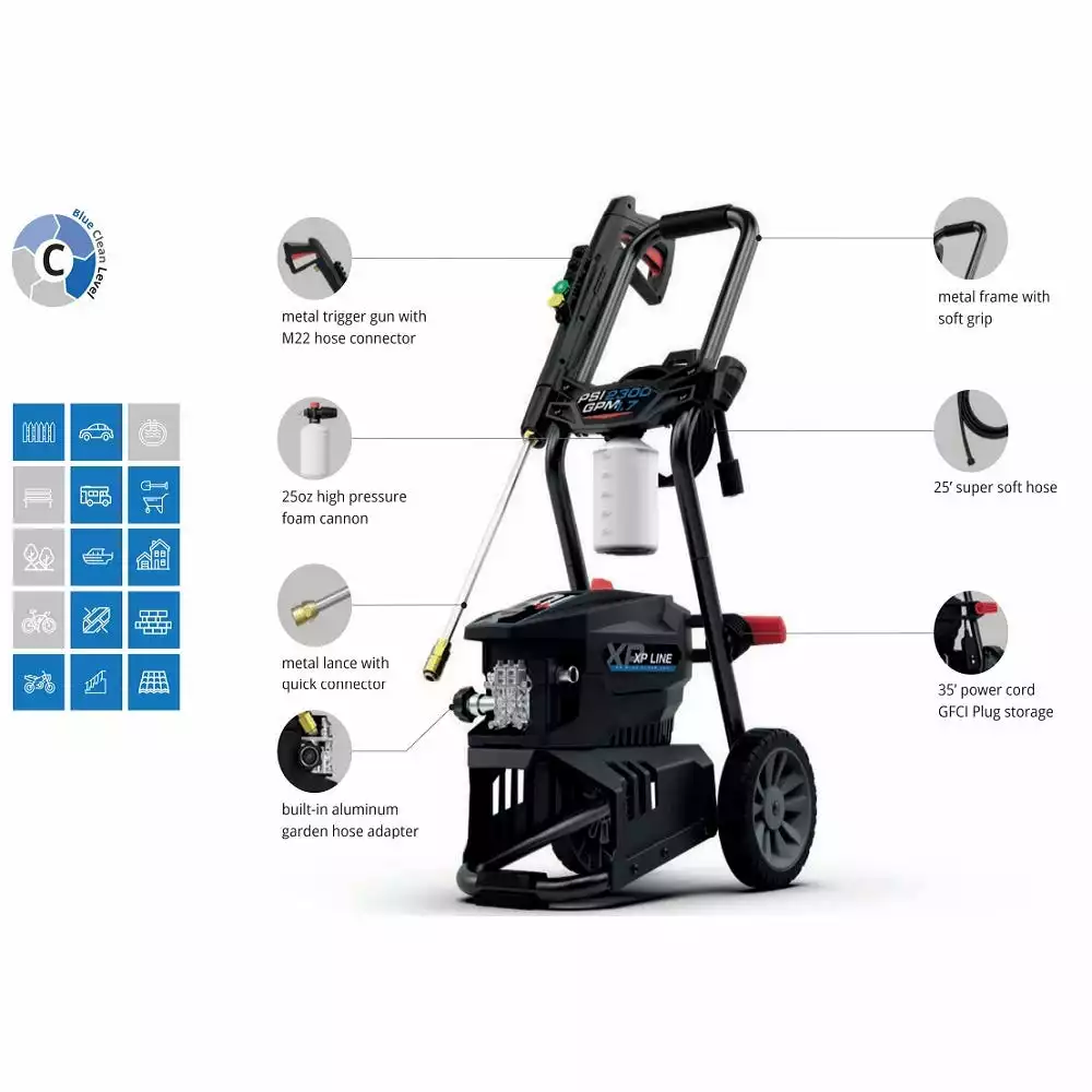 Wholesale 𧨠AR Blue Clean 2300 PSI Electric Pressure Washer - BCXP22300P - Power Washers π - Image 5
