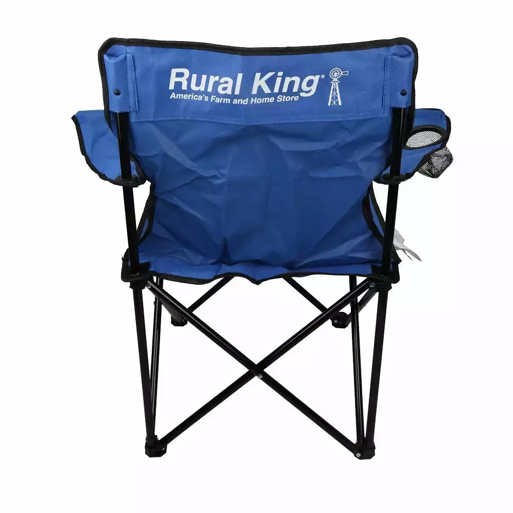 Flash Sale π₯ Rural King RK Logo Blue Folding Chair 87-851-0204 - Patio Furnishings β - Image 3