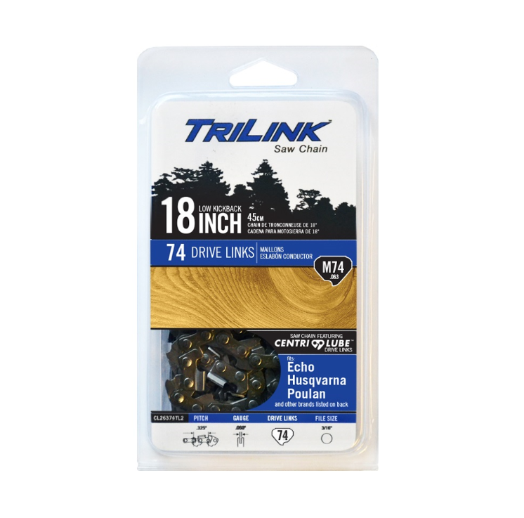 Cheap π₯° TriLink Saw Chain 18 inch Chain w/ 74 Drive Links CL26374TL2 - Chainsaw Parts & Accessories π - Image 2