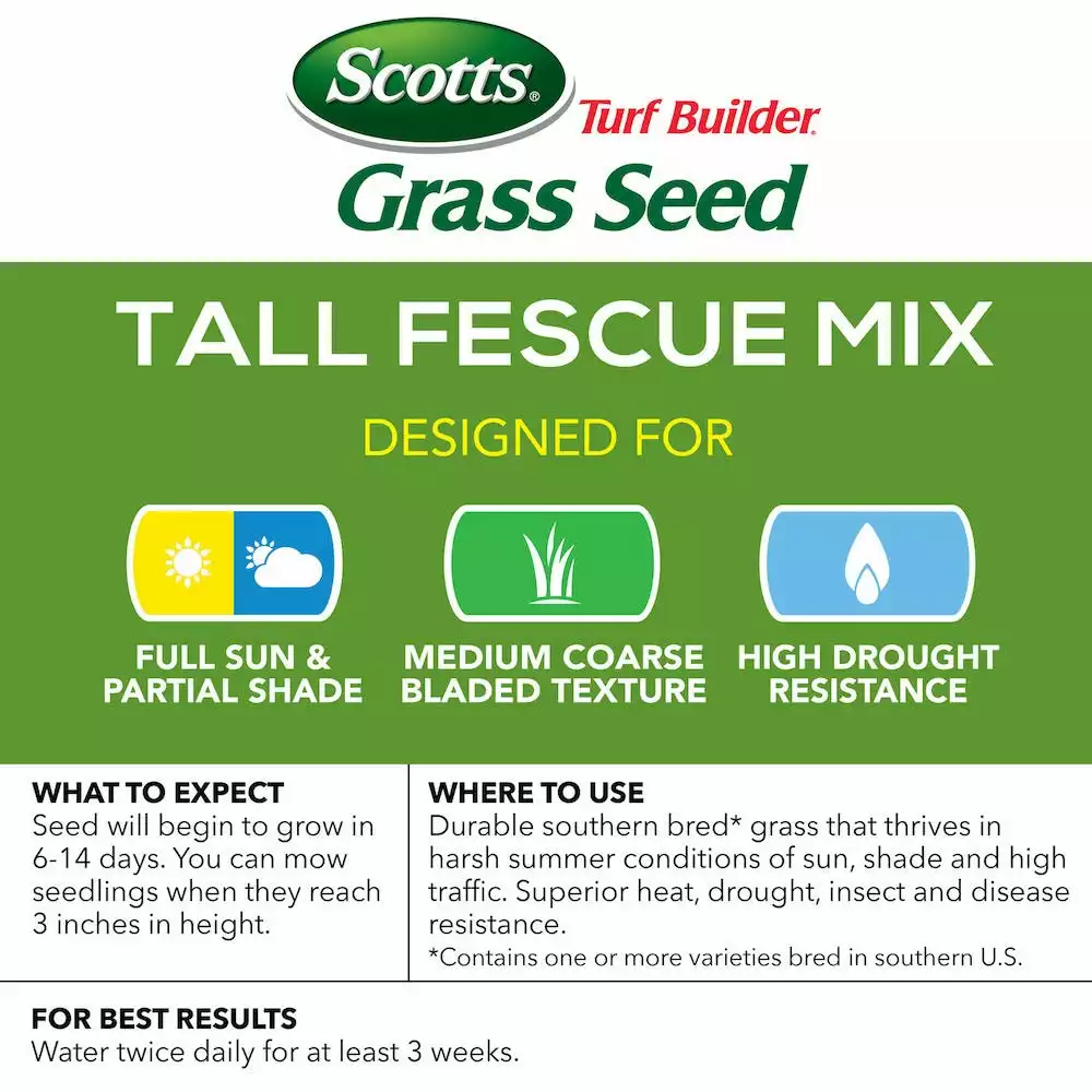 Wholesale π Scotts Turf Builder Tall Fescue Mix Grass Seed, 7 lb. - 18346 π - Image 7