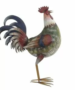 Deals 😀 RK Brand Alpine Rustic Green Rooster Décor - BVK652 - Garden Accessories 🔥