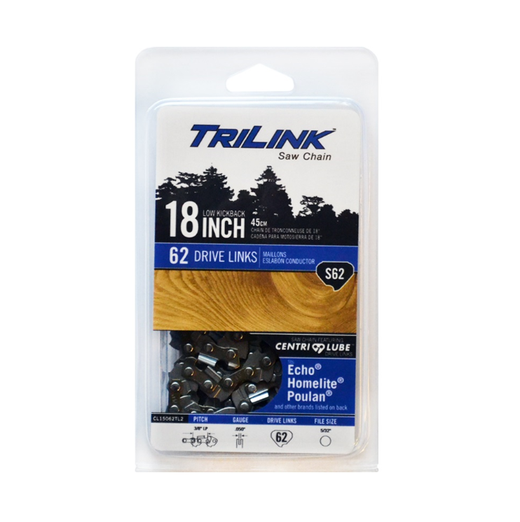 Top 10 π TriLink Saw Chain 18 inch Chain w/ 62 Drive Links CL15062TL2 - Chainsaw Parts & Accessories β