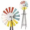 Flash Sale ⌛ Alpine Metal Garden Windmill KIY184 - Wind Chimes ❤️