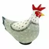 Best deal 🥰 RK Brand Alpine Polka Dot White and Gray Metal Laying Hen Décor - JUM440HH - Garden Accessories ✔️