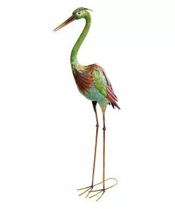 Cheapest 🧨 Alpine Crane Metal Statue - HEH208 - Garden Accessories 🌟
