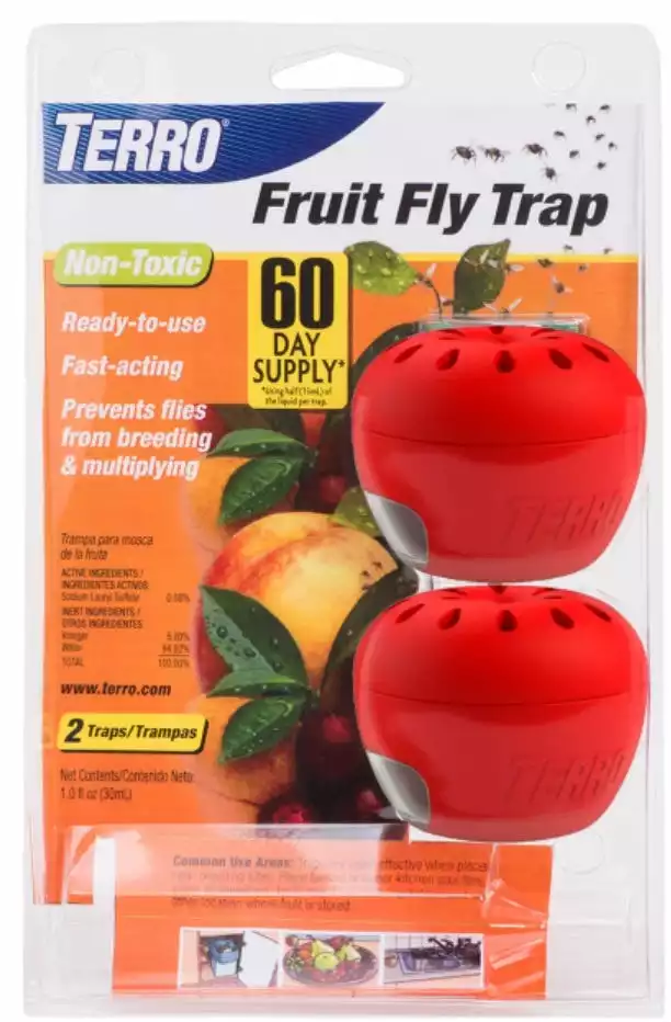 Outlet ✔️ Woodstream TERRO Fruit Fly Trap 2 Pack - T2502 - Baits & Traps ⌛