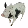 Outlet 🛒 RK Brand Alpine Black and White Metal Pig Décor - MBG132HH - Garden Accessories 😍