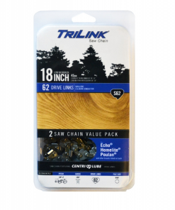 Cheapest 🌟 TriLink Saw Chain 18 inch Chain w/ 62 Drive Links CL15062 x 2TL2 - Chainsaw Parts & Accessories 👏