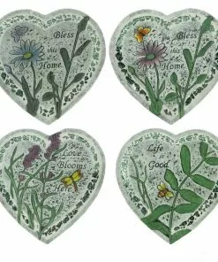 Flash Sale 😍 Alpine Heart Stepping Stones - WQA1308ABB - Garden Accessories ⭐