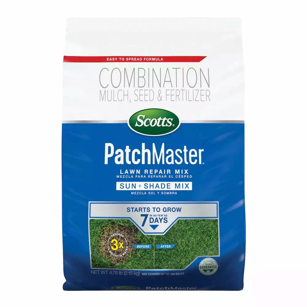 Best deal βοΈ Scotts PatchMaster Sun & Shade Lawn Repair Mix, 4.75 lbs. - 14905 - Grass Seed π
