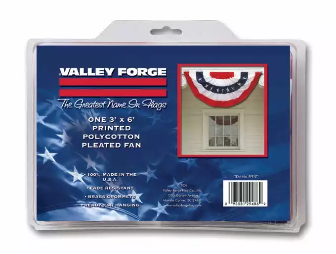 Top 10 π€© Valley Forge 3' x 6' Pleated Full Fan United States Flag - PFF ST - Flags & Flag Poles π€©
