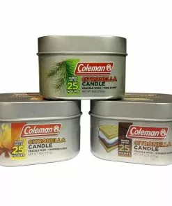 Outlet ✔️ Coleman 25Hr Tin Candle, 3 Pack - 7716 - Bug Candles & Zappers 🤩