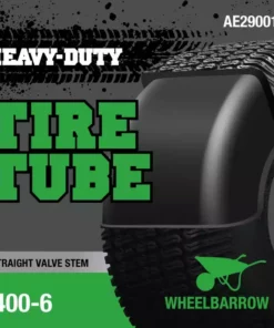 Promo 👍 Heavy Duty Wheelbarrow Tire Tube with Straight Valve Stem - AE29001G - Carts & Wheelbarrows 🥰