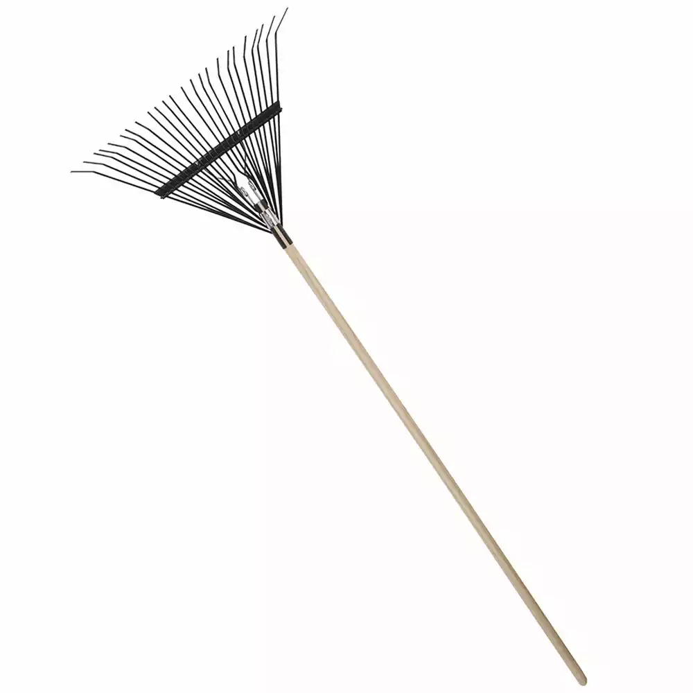 Promo β¨ Maple Ridge 24" Metal Rake with Wooden Handle - 20251100110 - Rakes π - Image 2