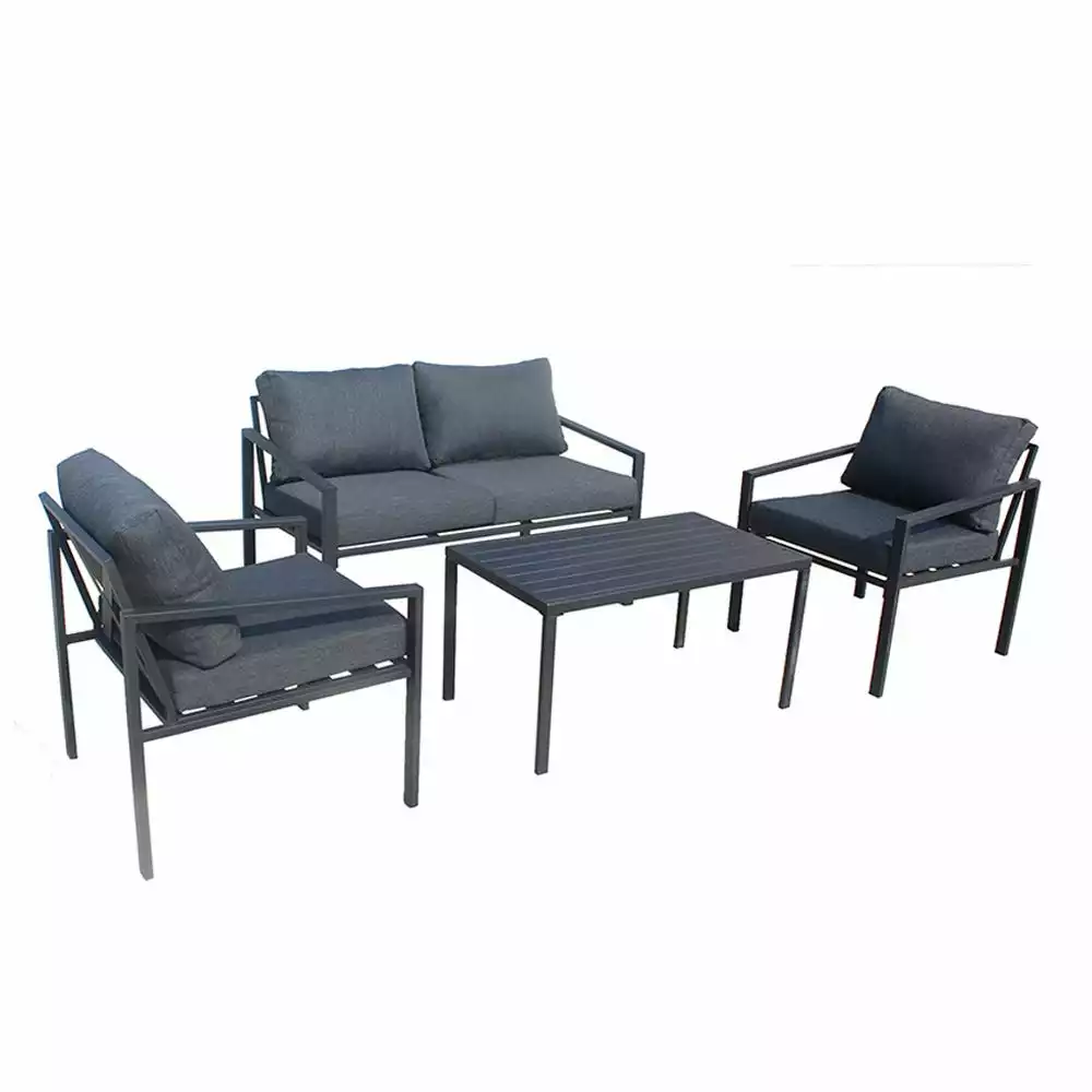 Top 10 βοΈ Maple Ridge 4-Piece Outdoor Patio Furniture Conversation Set with Padded Deep Seating - SW-RK973U - Patio Sets & Furniture π