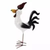 Promo 👏 RK Brand Alpine White and Black Metal Rooster Décor - ABC368HH - Garden Accessories 🎁
