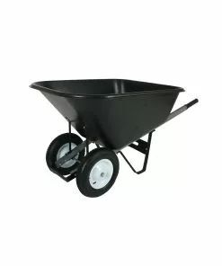 Deals 👏 Various Brands 10 Cubic Foot Poly Wheelbarrow - WB10P - Carts & Wheelbarrows 😉