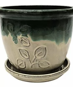 Top 10 π Various Brands Embossed Planter with Attached Saucer, Copper Cream, Large - R358CCCL - Planters β€οΈ