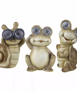 Discount 👍 Alpine Solar Assorted Animal Statues - QWR930AHH-SLR - Garden Accessories ❤️