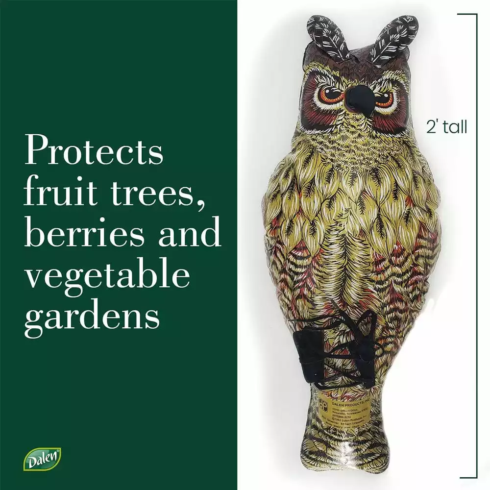 Hot Sale βοΈ Dalen Natural Enemy 2' Inflatable Owl Scarecrow - NE-OR - Animal Repellants π - Image 2