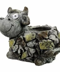 Deals ⭐ Alpine Solar Cow Planter - QWR1138SLR - Decorative Planters 👍