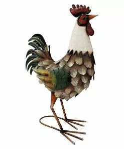 Best reviews of ✨ Alpine Red Metal Barnyard Rooster Décor - JJJ386 - Garden Accessories 🧨