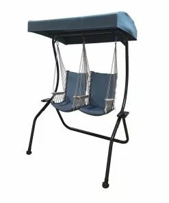 Coupon ✨ Backyard Expressions 2 Person Hammock Chair with Canopy 906129 - Swings & Hammocks ✔️