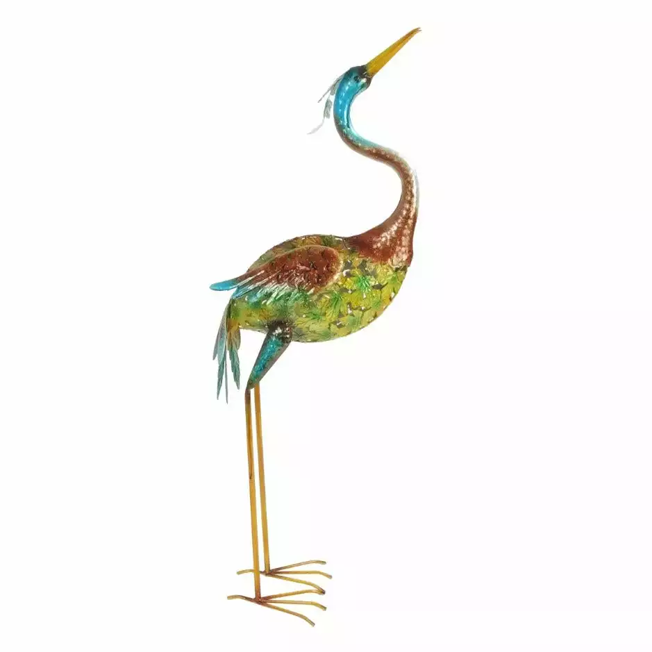 Outlet ✔️ Alpine Colorful Crane Décor Looking Up - BVK634 - Garden Accessories ✔️