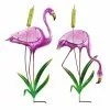 Best Pirce 🤩 RK Brand Alpine 23" Tall Glass and Metal Pink Flamingo Garden Stakes - LJJ1176A - Garden Accessories 🎁