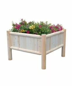 Hot Sale β Maple Ridge Log Wood Raised Garden Bed 2A-OF143 - Planters π